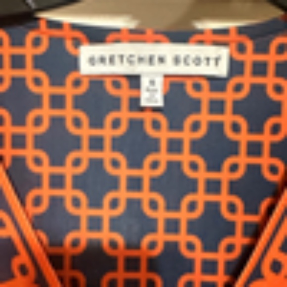 Gretchen Scott geometric Shift Dress S - Picture 6 of 11